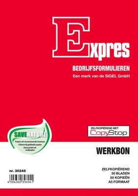 Sigel Expres werkbonblok, ft A5, Nederlands, dupli (50 x 2 vel) Sigel Expres werkbonblok, ft A5, Nederlands, dupli (50 x 2 vel)