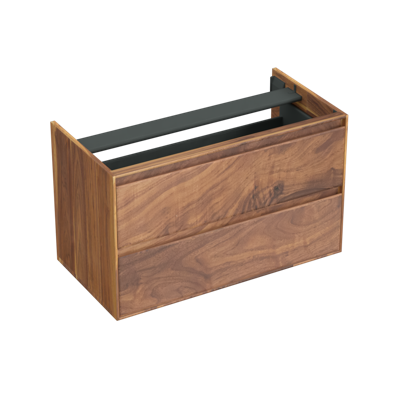 Onderkast Forzalaqua Reno 100x51x60 Cm 2 Lades Softclose Noten Pure Walnut Onderkast Forzalaqua Reno 100x51x60 Cm 2 Lades Softclose Noten Pure Walnut