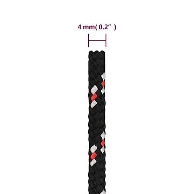 VidaXL Boot touw 4 mm 250 m polypropyleen zwart VidaXL Boot touw 4 mm 250 m polypropyleen zwart