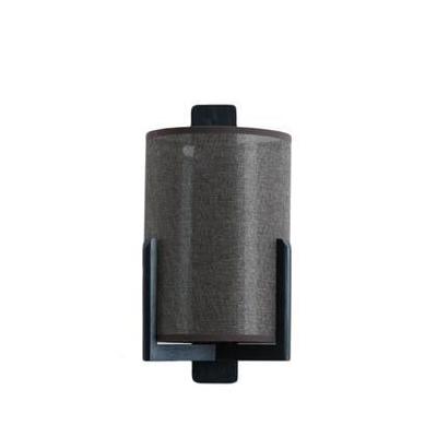 Light & Living Danish design wandlampLitto zwart met linnen - 3128783