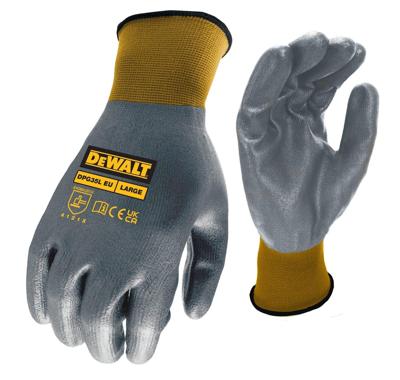DeWalt 15GA Nitril Handschoen | Zwart Nylon | Maat L - DPG35LEU
