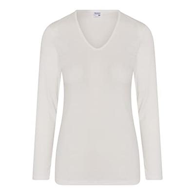 Dames thermo shirt Lange mouw - Thermo ondergoed dames - Diepe hals - Thermisch