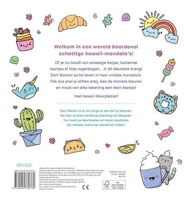 Deltas Kawaii mandala kleurpret Deltas Kawaii mandala kleurpret