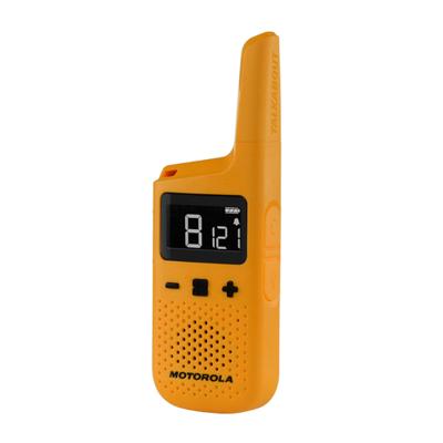 MOTOROLA TALKABOUT T72 Walkie Talkies - Geel - Bereik 8 km - PMR446 - 16 kanalen - 121 codes - thumbnail