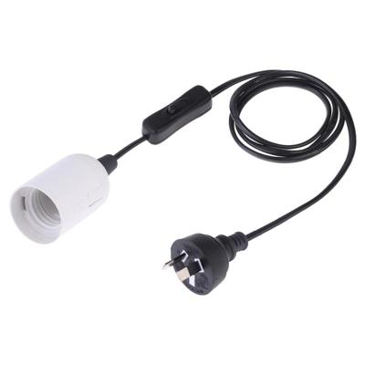 E27 Wire Cap schakelaar lamp houder kroonluchter stopcontact met 1 2 m verlengkabel AU plug (wit) E27 Wire Cap schakelaar lamp houder kroonluchter stopcontact met 1 2 m verlengkabel AU plug (wit)