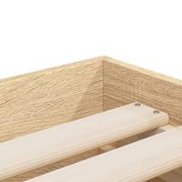 Bedframe met lades bewerkt hout sonoma eikenkleurig 100x200 cm - thumbnail