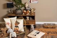 Clayre & Eef Deurmat 75x45 cm Bruin Zwart Kokosvezel Rubber Rechthoek - thumbnail