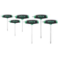 Wiha Stiftsleutelset met dwarsgreep ComfortGrip | TORX® 6-delig met zijpunt | 45622 - 45622 - thumbnail
