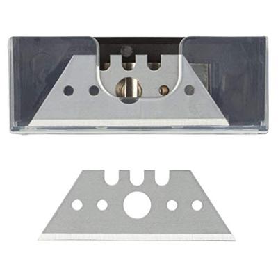 Wolfcraft Professionele trapezium-mes | + box | 0,65 x 52mm | 5 stuks - 4186000 Wolfcraft Professionele trapezium-mes | + box | 0,65 x 52mm | 5 stuks - 4186000