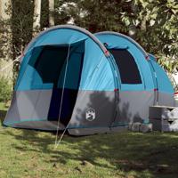 VidaXL Tunneltent 4-persoons waterdicht blauw - thumbnail