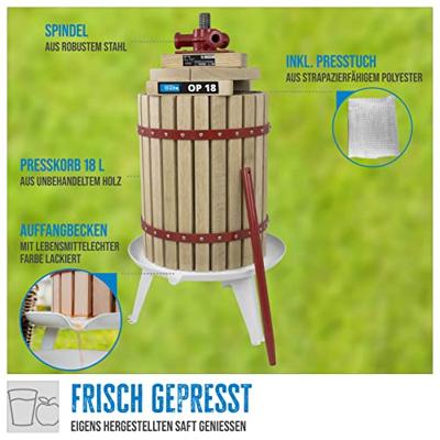 GÜDE Fruitpers OP18 Hout, Rood