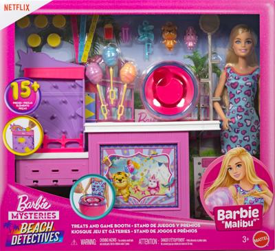 Barbie Mysteries stranddetectives pop met speelset en accessoires