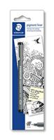Staedtler pigment liner fineliner, ronde punt, schrijfbreedte 0,5 mm, op blister, zwart - thumbnail