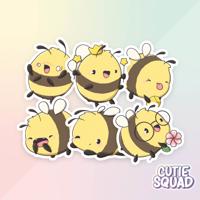 CutieSquad Stickerset - Happy Bees II - thumbnail
