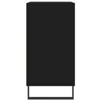 Dressoir 57x35x70 cm bewerkt hout zwart - thumbnail