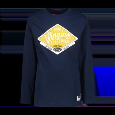 Vingino winter t-shirt jongens - donker blauw - Jicane - regular fit