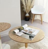 ALTEREGO DILA Ronde bijzettafel - Beige - thumbnail