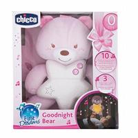 Chicco nachtlamp met geluid beer junior 27 cm polyester roze - thumbnail