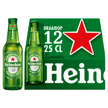 Heineken Premium Pilsener Bier Draaidop Fles 12 x 250ml bij Jumbo