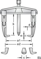Gedore 1675982 Poelietrekkerset Aantal haken: 3 - thumbnail