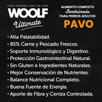 Volledig Hondenvoer voor Volwassenen, Halfvochtig, Kalkoen, 1 kg, Zachte Textuur, Beperkte Natuurlijke Ingrediënten, Hoog Vleesgehalte, Ideaal voor Senioren, Evenwichtige Formule - thumbnail