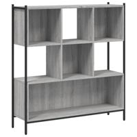 Boekenkast 102x28x172 cm bewerkt hout grijs sonoma eikenkleurig - thumbnail