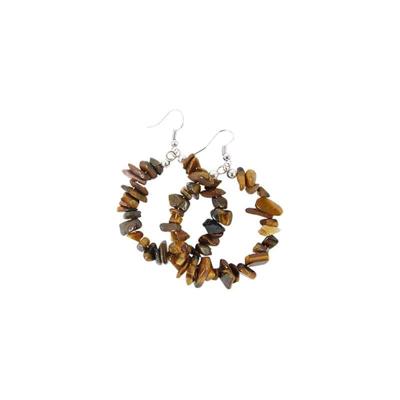 Oorbellen Tijgeroog Ring Oorbellen Tijgeroog Ring