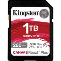 Kingston Canvas React Plus SDXC-kaart Retail 1 TB Class 10 UHS-II, v60 Video Speed Class - thumbnail