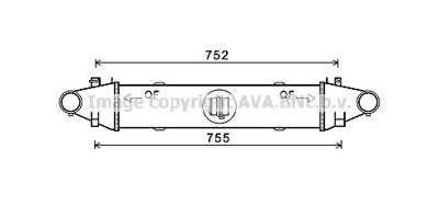 Intercooler, inlaatluchtkoeler MSA4556
