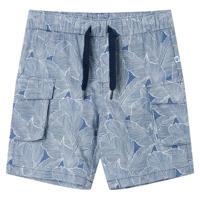 VidaXL Kindershorts met trekkoord 116 donkerblauw - thumbnail