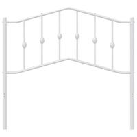 Hoofdbord 100 cm metaal wit - thumbnail