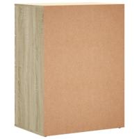 Dressoir 60x39x80 cm bewerkt hout sonoma eikenkleurig - thumbnail