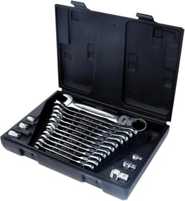 KS Tools 503.4868 Ring-steeksleutelset 18-delig Sleutelbreedte (metrisch) 19 mm