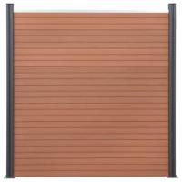 Schuttingpaneelset 526x186 cm HKC bruin - thumbnail