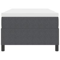 Boxspringbed met Matras in Donkergrijs - 100 x 200 cm, Corduroy Stof - thumbnail