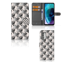 Motorola Moto G51 5G | Telefoonhoesje | Met pasjeshouder | Salamander Grey - thumbnail