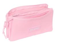 Pennenetui met 3 vakken Real Madrid C.F. Roze 22 x 12 x 3 cm - thumbnail