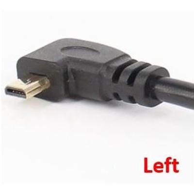Up Angle Mini HDMI Male to HDMI Female Cable, 17cm