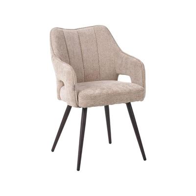 LABEL51 Eetkamerstoel Stan - Clay - Elite - Brons Metalen Frame