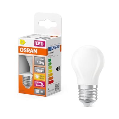 OSRAM HOMELIGHTING 4099854443978 LED-lamp Energielabel D (A - G) E27 3.4 W Warmwit (Ø x h) 45.00 mm x 45.00 mm 1 stuk(s) OSRAM HOMELIGHTING 4099854443978 LED-lamp Energielabel D (A - G) E27 3.4 W Warmwit (Ø x h) 45.00 mm x 45.00 mm 1 stuk(s)