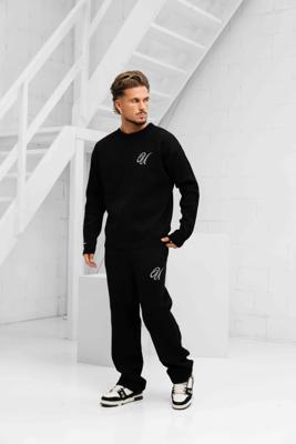 24 Uomo Knitted Trainingspak Heren Zwart - Maat M - Kleur: Zwart | Soccerfanshop