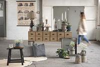 Clayre & Eef Plantentafeltje 42x29x43 cm Zwart Hout Rechthoek - thumbnail