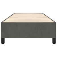Boxspringframe fluweel donkergrijs 80x200 cm - thumbnail
