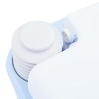 VidaXL Camping toilet lichtblauw en wit 41,5 x 36,5 x 42 cm polyetheen - thumbnail