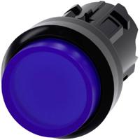 Siemens 3SU10010BB500AA0 3SU1001-0BB50-0AA0 Verlichte druktoets Kunststof frontring, Rond Knop Zwart, Blauw 1 stuk(s) - thumbnail