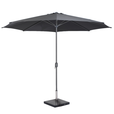 Stokparasol Salou 300 cm zwart Stokparasol Salou 300 cm zwart