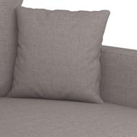 3-delige Loungeset met kussens stof taupe - thumbnail