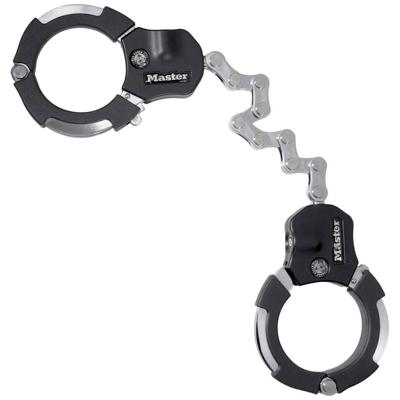 Handboeisloten masterlock street cuff 55 cm zwart Handboeisloten masterlock street cuff 55 cm zwart