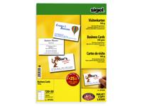 Sigel DP830 Bedrukbare visitekaarten 85 x 55 mm Helderwit 150 stuk(s) Papierformaat: DIN A4 - thumbnail