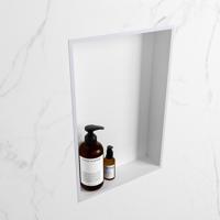 MONDIAZ EASY Nis 44,5x29,5cm in solid surface kleur Cale | Talc. 1 vak geschikt voor in- of opbouw - thumbnail